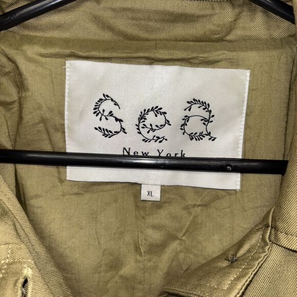 Womens Size XL SEA New York Trench Coat - Picture 2 of 11